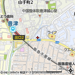 八剣伝 豊津店周辺の地図