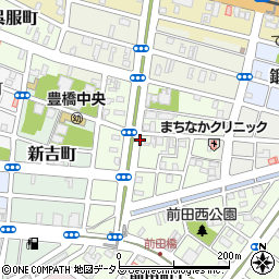 愛知県豊橋市中世古町周辺の地図