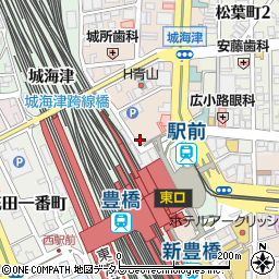 ニッポンレンタカー豊橋駅東口営業所周辺の地図