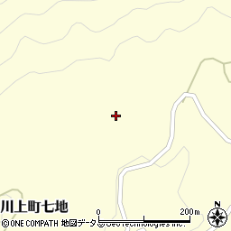 岡山県高梁市川上町七地1862周辺の地図