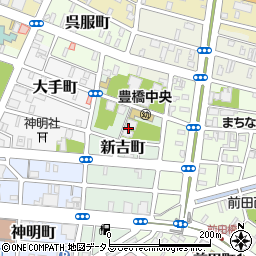 愛知県豊橋市新吉町周辺の地図