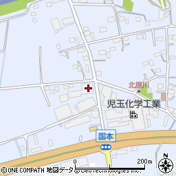 静岡県袋井市国本802-1周辺の地図