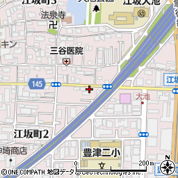 吹田江坂郵便局 ＡＴＭ周辺の地図