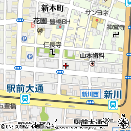三井住友銀行豊橋支店周辺の地図