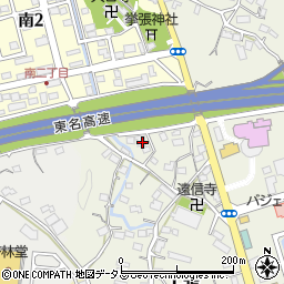 静岡県掛川市上張613-1周辺の地図