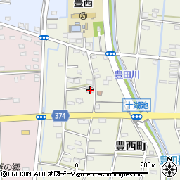 静岡県浜松市中央区豊西町1822周辺の地図
