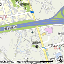 静岡県掛川市上張627周辺の地図