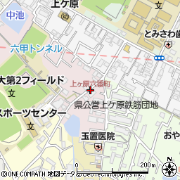 上ヶ原六番町周辺の地図