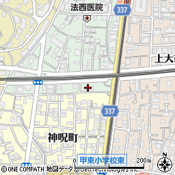 兵庫県西宮市松籟荘5-37周辺の地図