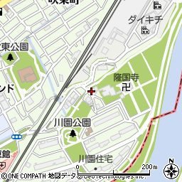 大阪府吹田市川園町55-4周辺の地図