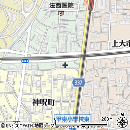 兵庫県西宮市松籟荘5-36周辺の地図