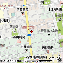 株式会社上田硝子店周辺の地図