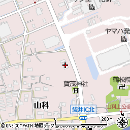 ヤマト運輸袋井山科宅急便センター周辺の地図