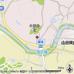 兵庫県神戸市北区山田町坂本文垣周辺の地図