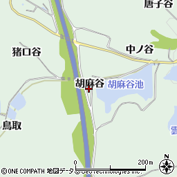 京都府相楽郡精華町北稲八間胡麻谷周辺の地図