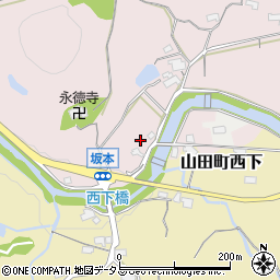 兵庫県神戸市北区山田町坂本原周辺の地図