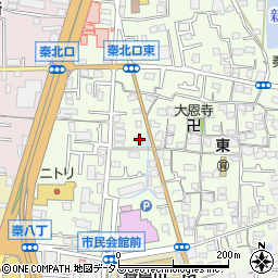 大阪府寝屋川市秦町28-8周辺の地図