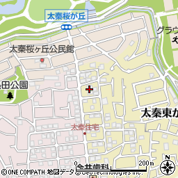 大阪府寝屋川市太秦東が丘2周辺の地図