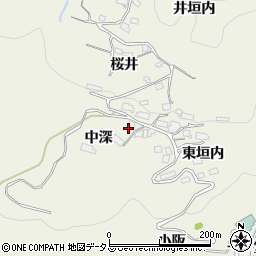 京都府相楽郡笠置町切山中深24周辺の地図