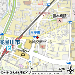 京都銀行寝屋川支店周辺の地図