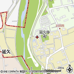 静岡県袋井市延久512周辺の地図