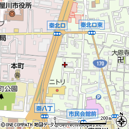 大阪府寝屋川市秦町47-5周辺の地図