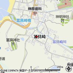愛知県知多郡美浜町野間冨具崎周辺の地図