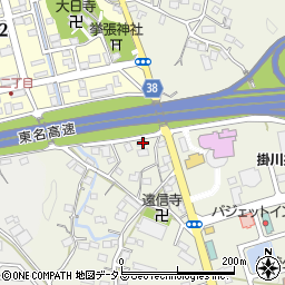 静岡県掛川市上張609周辺の地図