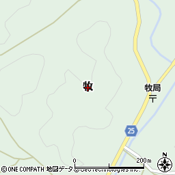 広島県神石高原町（神石郡）牧周辺の地図