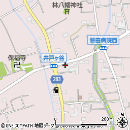 静岡県磐田市大久保387-7周辺の地図