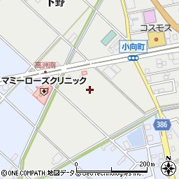 愛知県豊橋市小向町蜂ケ尻周辺の地図