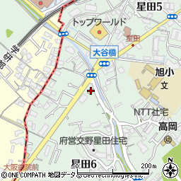 ファミリーマート交野星田店周辺の地図