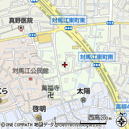 大阪府寝屋川市対馬江東町周辺の地図