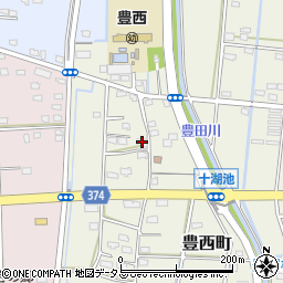 静岡県浜松市中央区豊西町1828周辺の地図