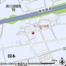 静岡県袋井市国本1086-3周辺の地図