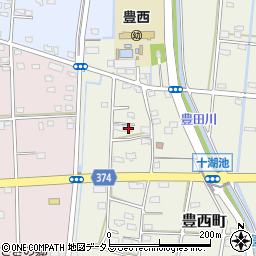 静岡県浜松市中央区豊西町1826周辺の地図