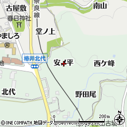 京都府木津川市山城町椿井安ノ平周辺の地図