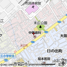 大阪府吹田市末広町20-33周辺の地図