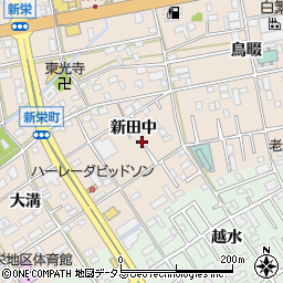 愛知県豊橋市新栄町周辺の地図