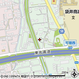 静岡県袋井市久能2182周辺の地図