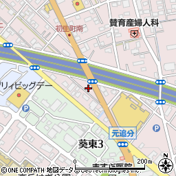 メガネスーパー　浜松初生店周辺の地図