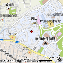 吹田野村ハイツ周辺の地図