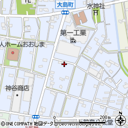 静岡県浜松市中央区大島町172周辺の地図