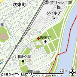 大阪府吹田市川園町55周辺の地図