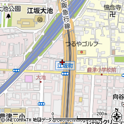長崎ちゃんぽん十鉄大阪吹田店周辺の地図