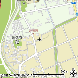 静岡県袋井市延久495周辺の地図