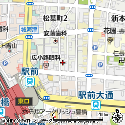 愛知県豊橋市松葉町1丁目48周辺の地図