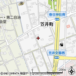 静岡県浜松市中央区笠井町1529-2周辺の地図