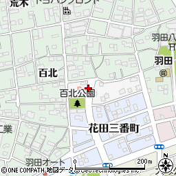 愛知県豊橋市北側町周辺の地図