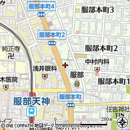 個別指導学院フリーステップ　服部教室周辺の地図